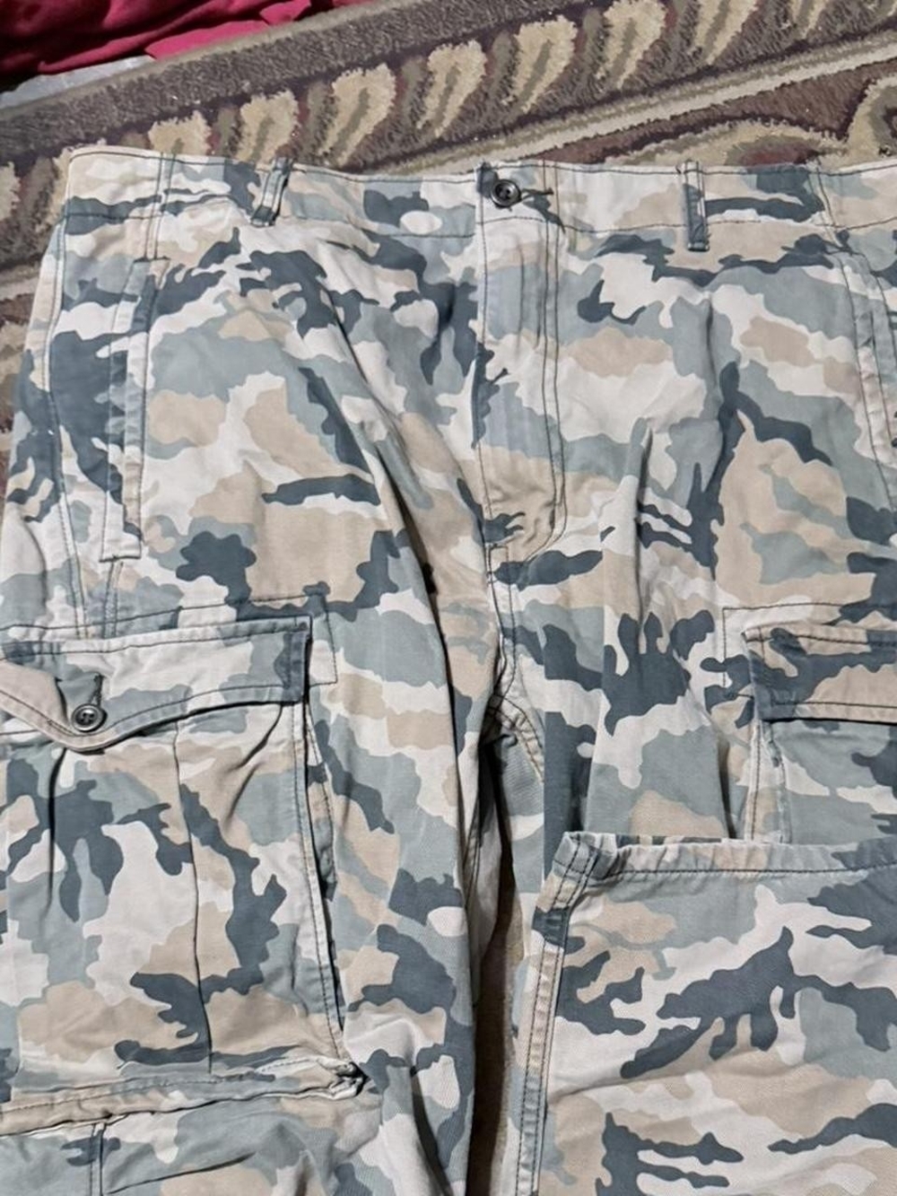 Levi's Men's Cargo Pants in Camouflage Green, Tan, Gray